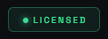 The LICENSED status badge